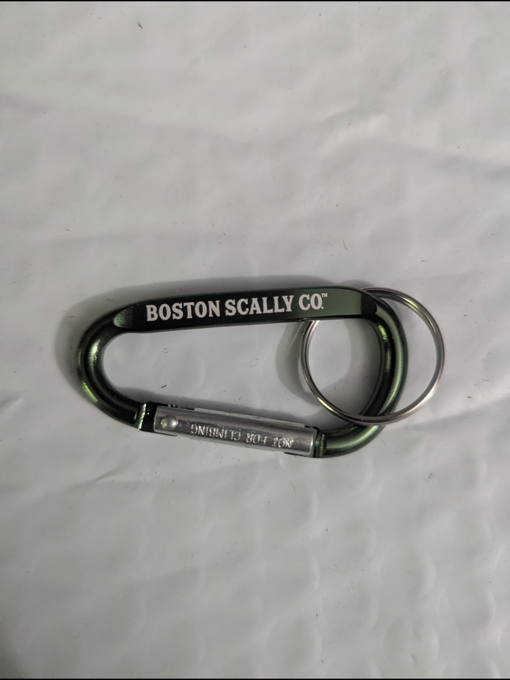 Green Boston Scally Carabiner Keychain